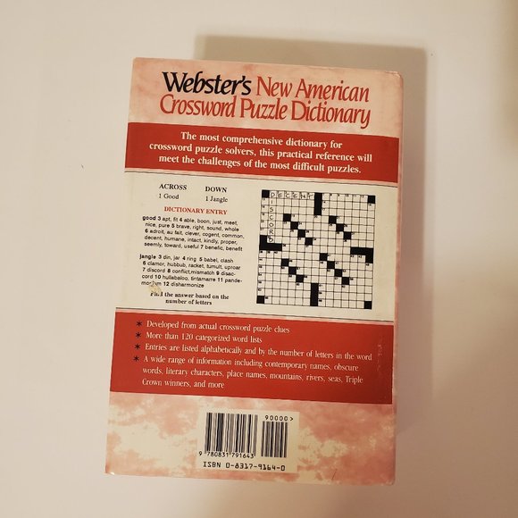 COPY - Webster's New American Crossword puzzle dictionary - Picture 3 of 9